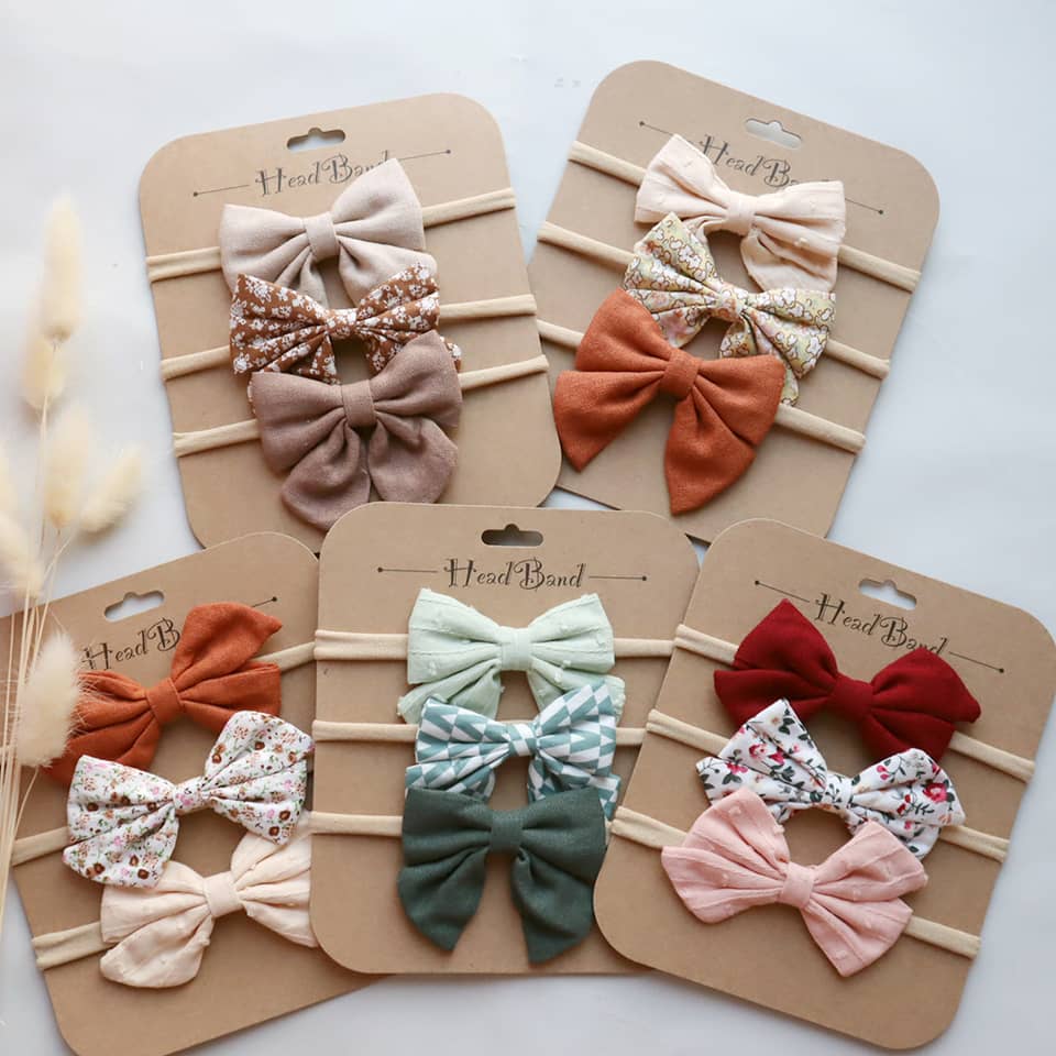 3pack Linen Headbands