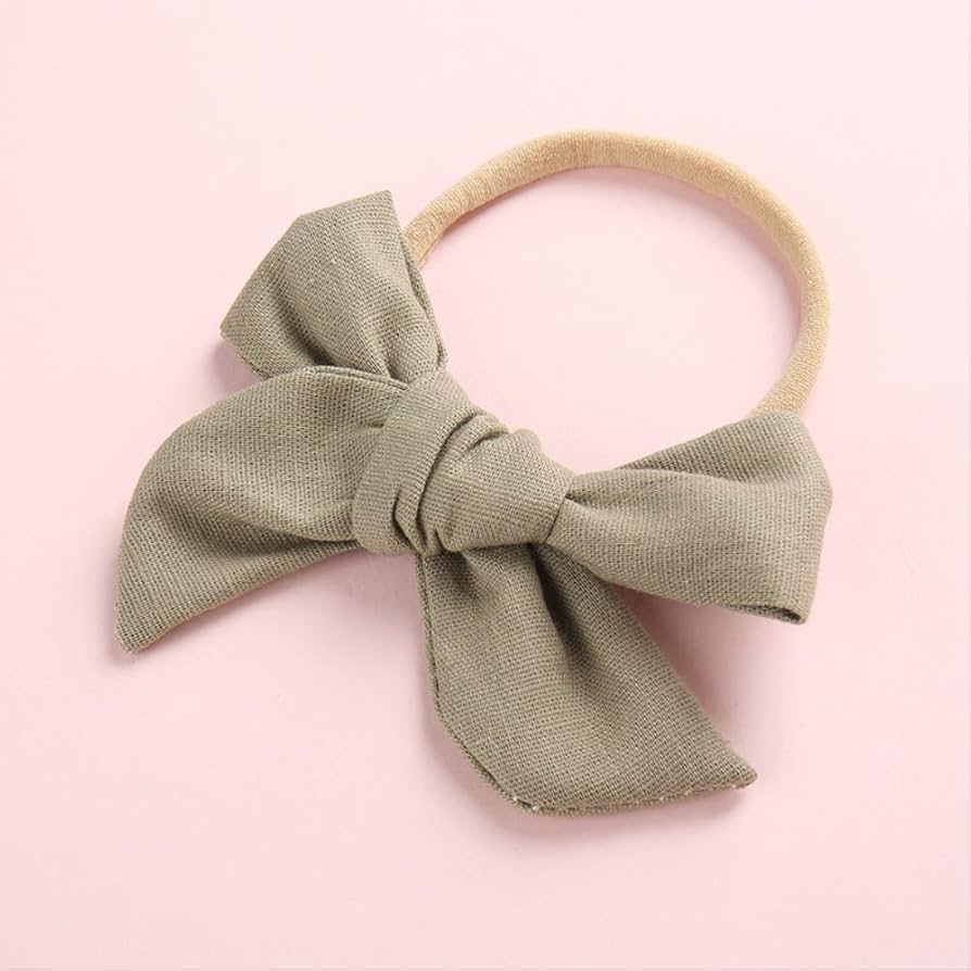 Linen Knot-Bow Headband